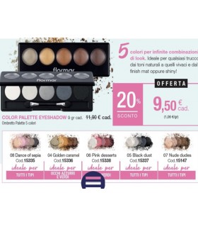 COLOR PALETTE EYESHADOW A 5 COLORI|STANHOME ONLINE