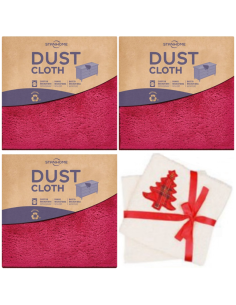 SET 3 X PANNI DUST CLOTH CON LAVETTE ED. NATALIZIA |STANHOME ONLINE
